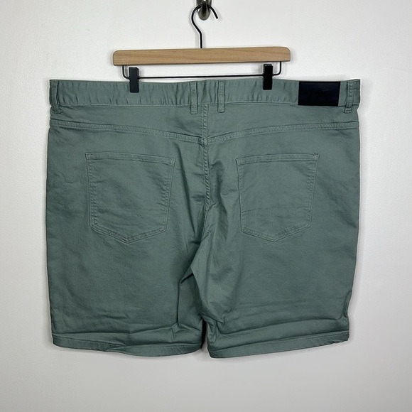 Johnny Bigg Big & Tall Sage Green Colton Print Denim Shorts Men's Size 48 - Picture 7 of 9